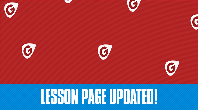 Lesson Page Updated For 2019 - Guitar Tricks Blog