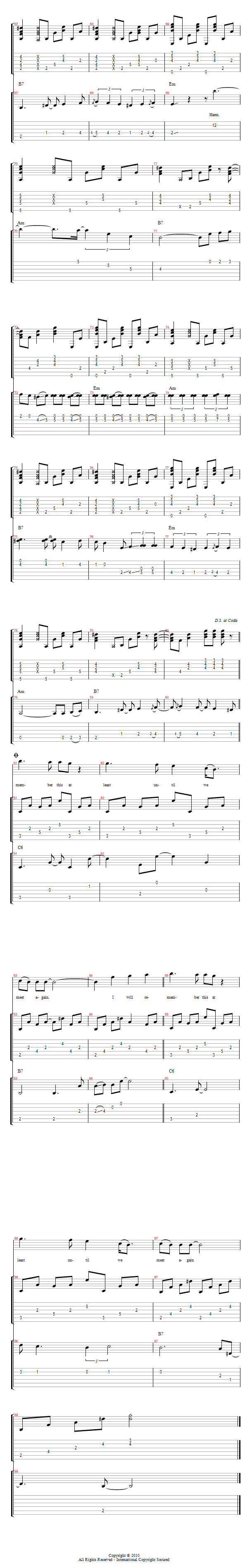 Guitar Tricks 28: Our 1st guest: GT instructor Lisa McCormick song notation