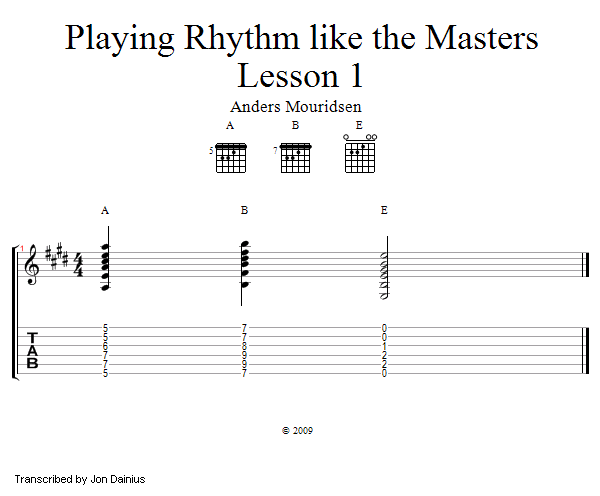 Rhythm Masters: Introduction song notation