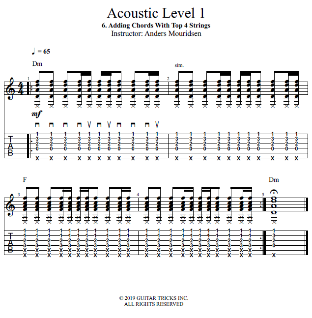 add chords to anthemscore