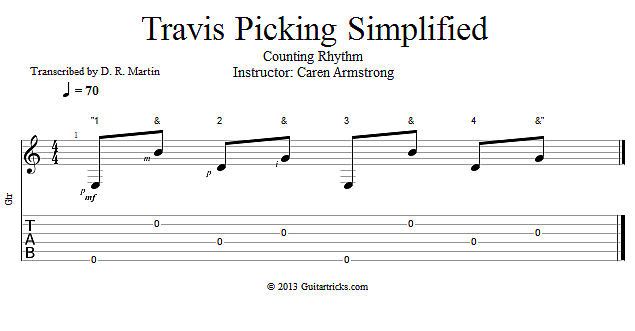 Counting Rhythm song notation