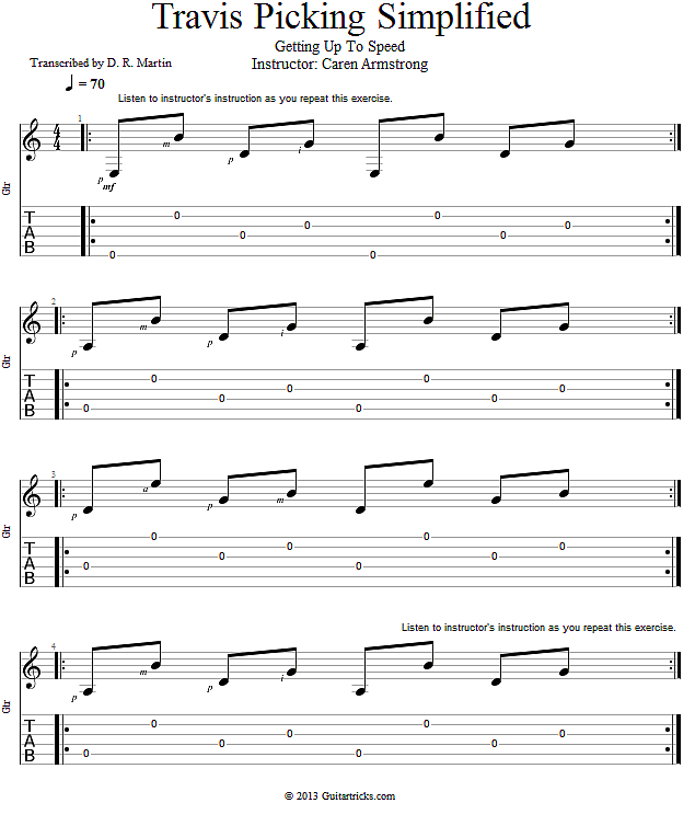 Getting Up To Speed song notation