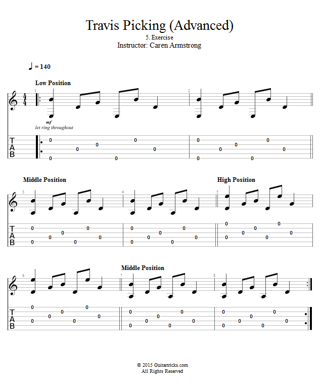 Exercise song notation